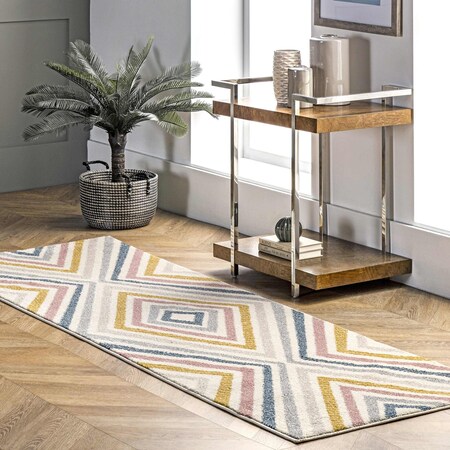 Nuloom Neveah Contemporary Chevron Area Rug 2ft 8in x 8ft GRSP01A-2808